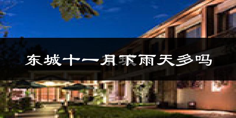 东城十一月下雨天多吗?东城11月份降雨量多少?